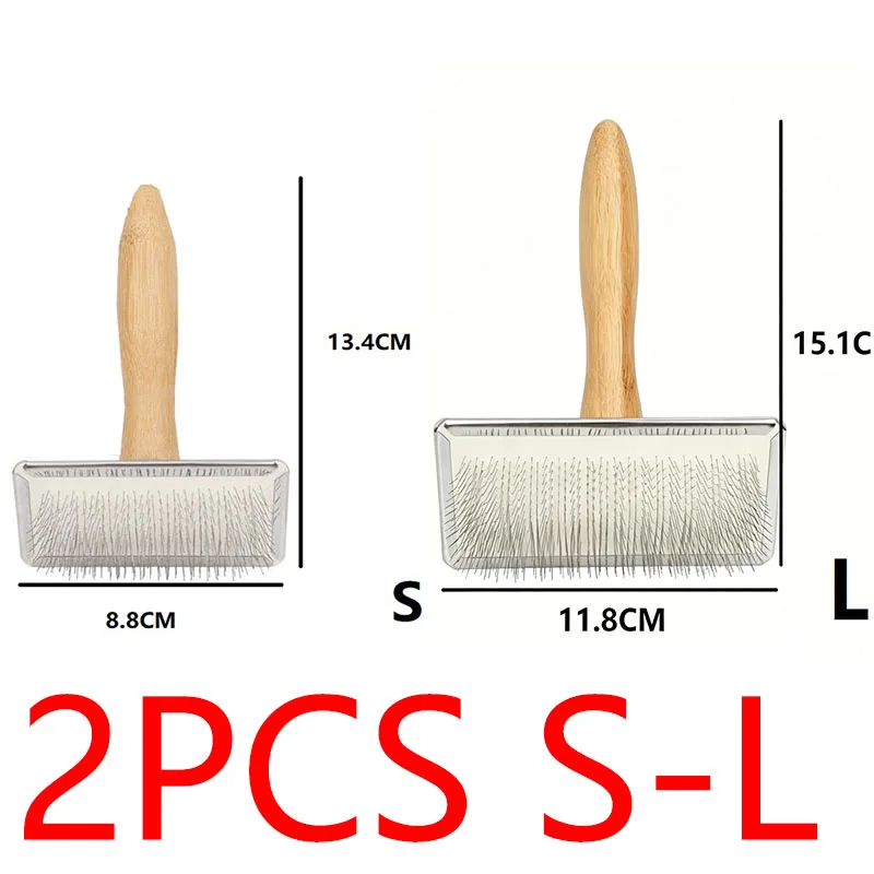 Dog Grooming Solid Wood Comb Brush for Long Hair